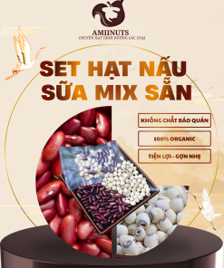 [AMIINUTS] Hạt Nấu Sữa Mix Sẵn Hạt Sen, Đậu Đỏ ( set lẻ)