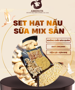 [AMIINUTS] Hạt Nấu Sữa Mix Sẵn Hạt Điều, Hạt Kê Nếp ( set lẻ)