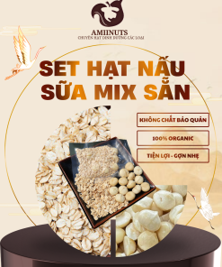 [AMIINUTS] Hạt Nấu Sữa Mix Sẵn Macca Úc và Yến Mạch ( set lẻ)