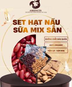 [AMIINUTS] Hạt Nấu Sữa Mix Sẵn Hạnh Nhân, Đậu Đỏ ( set lẻ)