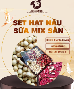 [AMIINUTS] Hạt Nấu Sữa Mix Sẵn Hạt Sen, Óc Chó Đỏ (set lẻ)